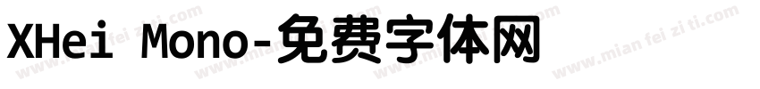 XHei Mono字体转换